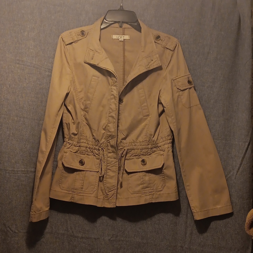 LOFT Khaki Safari Jacket.
